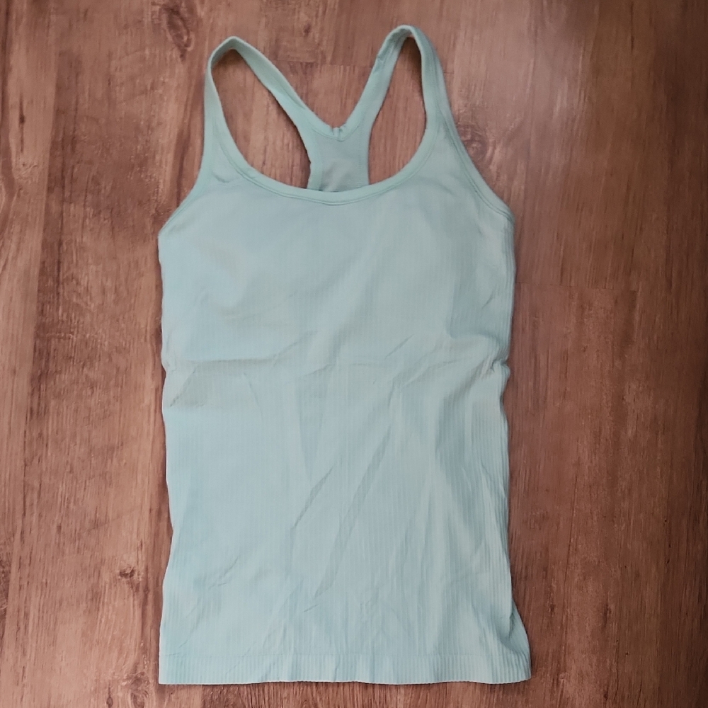 Lululemon Ebb To Street Mint Green Women's Tank Top Size 6